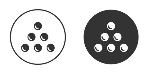Ball pile icon in glyph style for web Design. UI UX icons