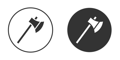 Axe icon in glyph style for web Design. UI UX icons