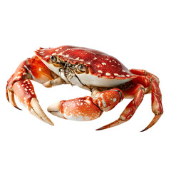 Red crab on black background seafood delicacy ocean creature