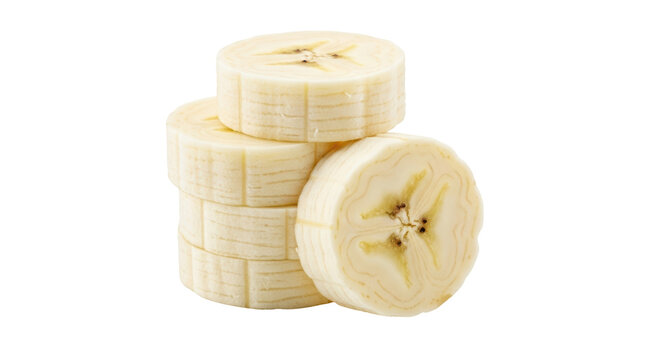 Isolated Banana Slices