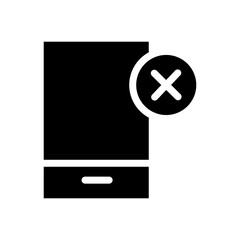 smartphone glyph icon
