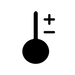 thermometer glyph icon