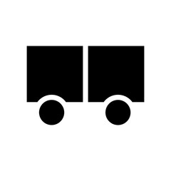 wagon glyph icon