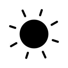 sun glyph icon