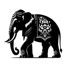 Majestic Elephant Vector Illustration – Wildlife Animal Art Design