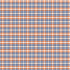 Dark Blue and Orange Plaid Pattern - Seamless Tartan Textile Background