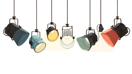 Stage Spotlights Illustration
