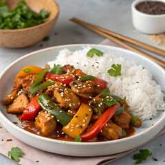 szechuan chicken which is a popular indo chinese
