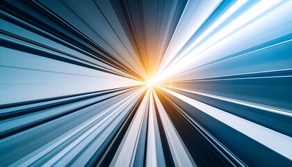 Abstract light streaks with perspective