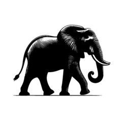 Creative Elephant Vector Illustration &ndash; Stylized Wildlife Animal Design