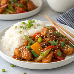 szechuan chicken which is a popular indo chinese