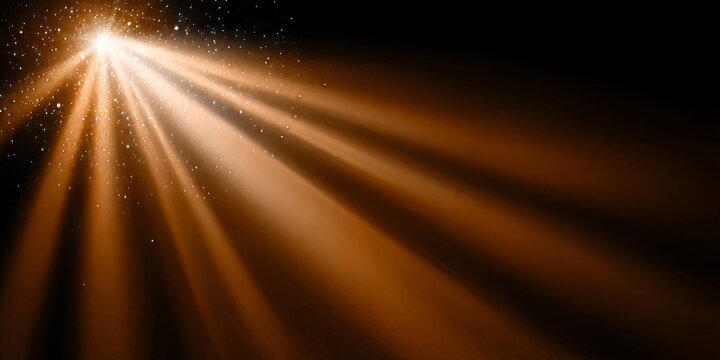 Golden light radiance illuminating the enigmatic twilight sky with majestic and mystical brilliance