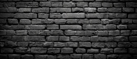 Obraz premium Dark gray brick wall texture (1)