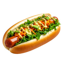 Gourmet Vegan Hot Dog Street Food Style