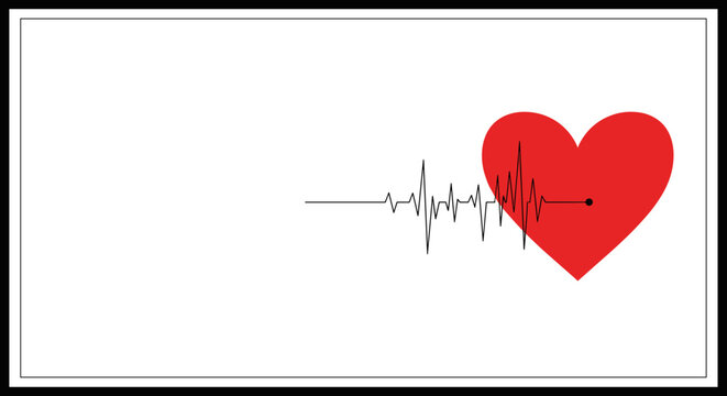 Ticking heart clock illustrates rhythm of life, a symbol of hope, vitality, and health. Ticking heart clock showcases heartbeat, symbolizing pulse of life. Celebrate World Heart Day,