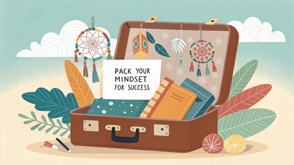 Creative Travel Inspiration with Dreamcatchers and Success Mindset