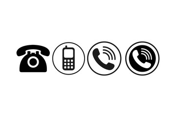 Evolution of Telecommunications Visual Depiction From Landline to Mobile and Modern Communication Channels Black and White Icons