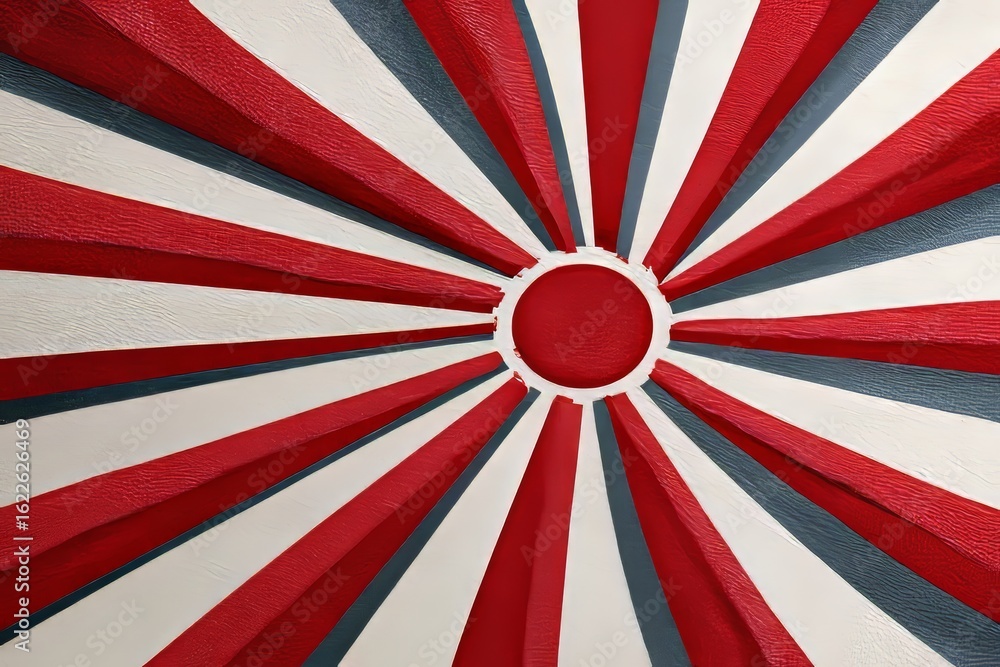 Poster stunning abstract background with radiating red and white rays in a dynamic sunburst pattern