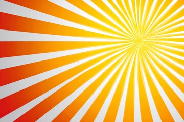 Vibrant and Warm Sunburst Background with Radiating Lines, Dynamic Sun Rays, and Bright Illumination