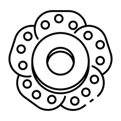 This Rafflesia flower icon is suitable for Beautiful Tropical Country, etc.