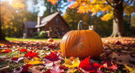 pumpkins in the fall