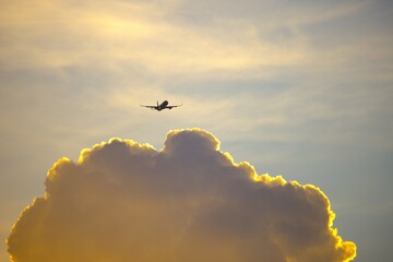 airplane in the sky