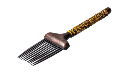 Unique decorative fork with colorful handle for culinary use