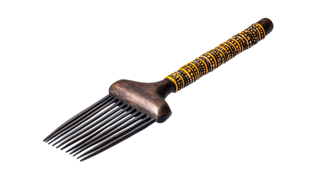 Unique decorative fork with colorful handle for culinary use