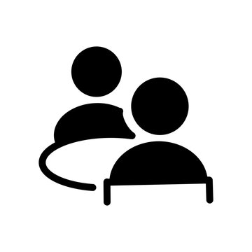 【Business Icons &ndash; Meeting】「面談・相談・カウンセリングのピクトグラム / Counseling, Consultation, and One-on-One Support Pictogram」
