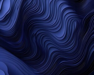 Obraz premium Abstract Deep Blue Wave Layers 3D Background Texture