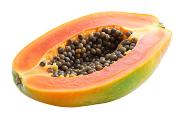 papaya isolated - on a white background PNG