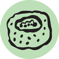 Sushi food ink Japanese cuisine	
