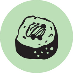Sushi food ink Japanese cuisine	
