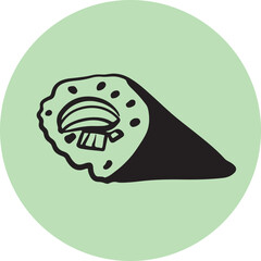 Sushi food ink Japanese cuisine	
