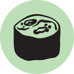 Sushi food ink Japanese cuisine	
