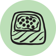 Sushi food ink Japanese cuisine	
