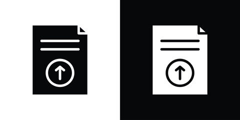 Upload file icon set Vector Design for mobile concept and web design.