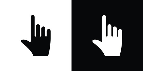 Obraz premium Pointing hand icon set Vector Design for mobile concept and web design.