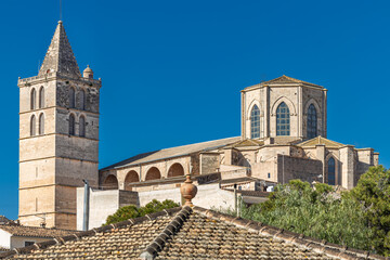 Parish church Nuestra Senyora de los Angeles, also Santa Maria Church or church of St Mary, Sineu,...