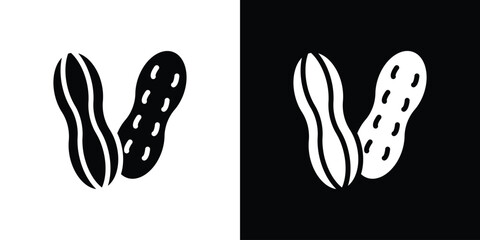 Peanut icon set Vector Design for mobile concept and web design.