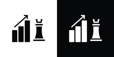 Marketing strategy icon set Vector Design for mobile concept and web design.