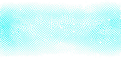 A seamless blue abstract vector wallpaper with a geometric halftone dot pattern