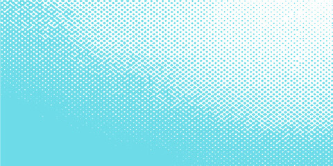 Seamless vintage geometric dot pattern on a light blue textured background