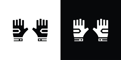 Fitness Gloves icon set Vector Design for mobile concept and web design.