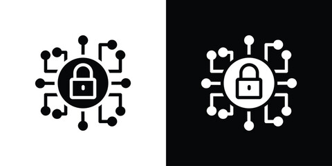 Cyber security icon set Vector Design for mobile concept and web design.