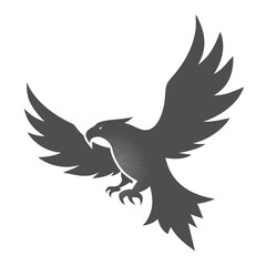 Flat Eagle silhouette vector art