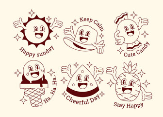 Vintage Joy Funny and Motivational Characters