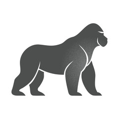 gorilla silhouette vector art