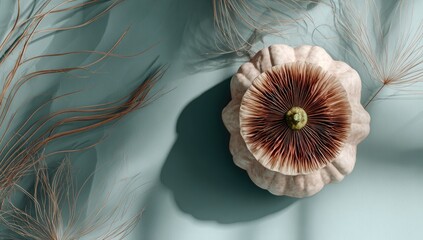 Light, pastel gourd, muted colors, fall