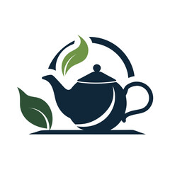      Tea house logo vector illustration.

